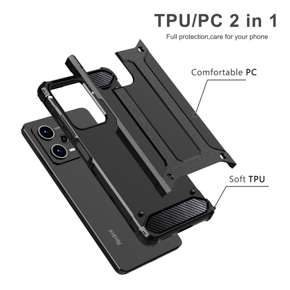 Techsuit Hybrid Armor - Xiaomi Redmi 13C 4G / Poco C65 - Black