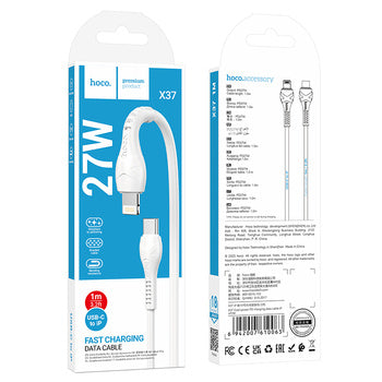 HOCO cable X37 USB-C - Lightning PD 27W 1M White