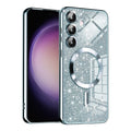 Luxury Glitter MagSafe - Samsung Galaxy S23 FE - Light Blue
