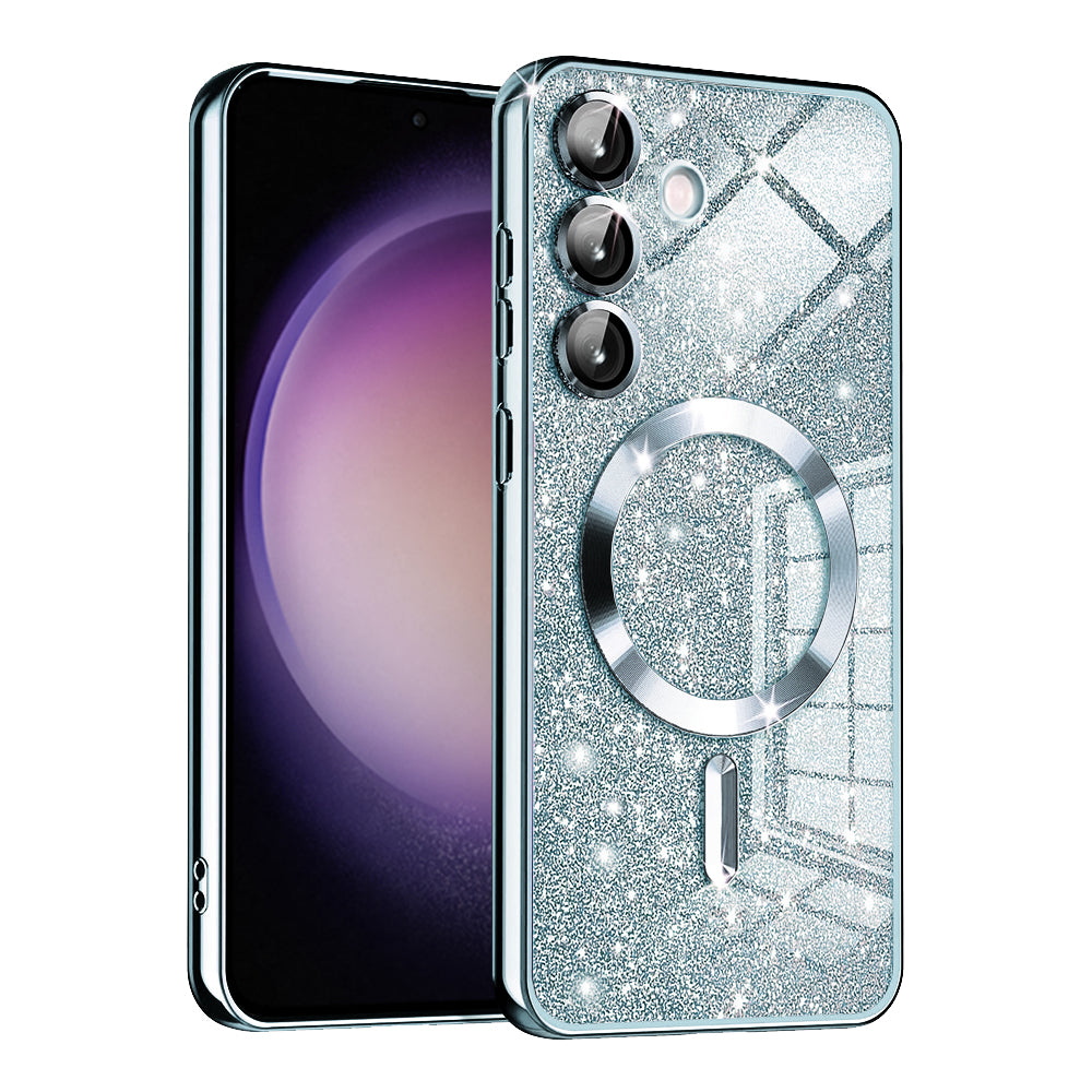 Luxury Glitter MagSafe - Samsung Galaxy S23 FE - Light Blue