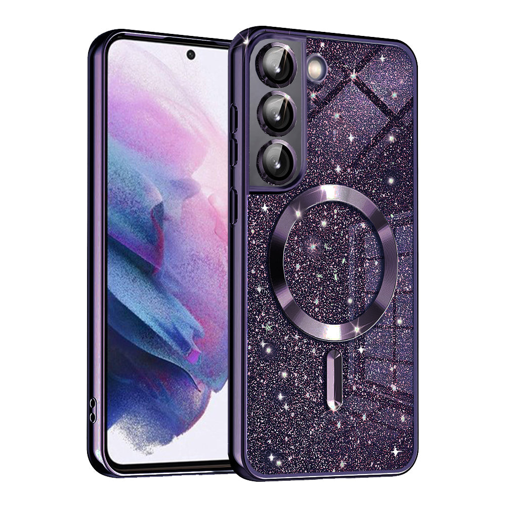 Luxury Glitter MagSafe - Samsung Galaxy S21 FE 5G - Deep Purple