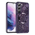 Luxury Glitter MagSafe - Samsung Galaxy S21 FE 5G - Deep Purple