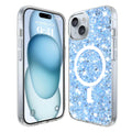 Sparkly Glitter MagSafe - iPhone 15 - Blue