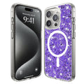 Sparkly Glitter MagSafe - iPhone 15 Pro Max - Purple