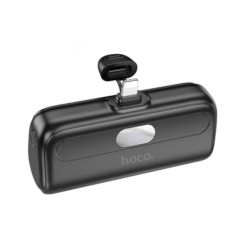 Hoco Power Bank Cool - Lightning, 5000mAh, LED - Black