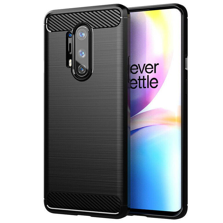 Techsuit Carbon Silicone - OnePlus 8 Pro - Black