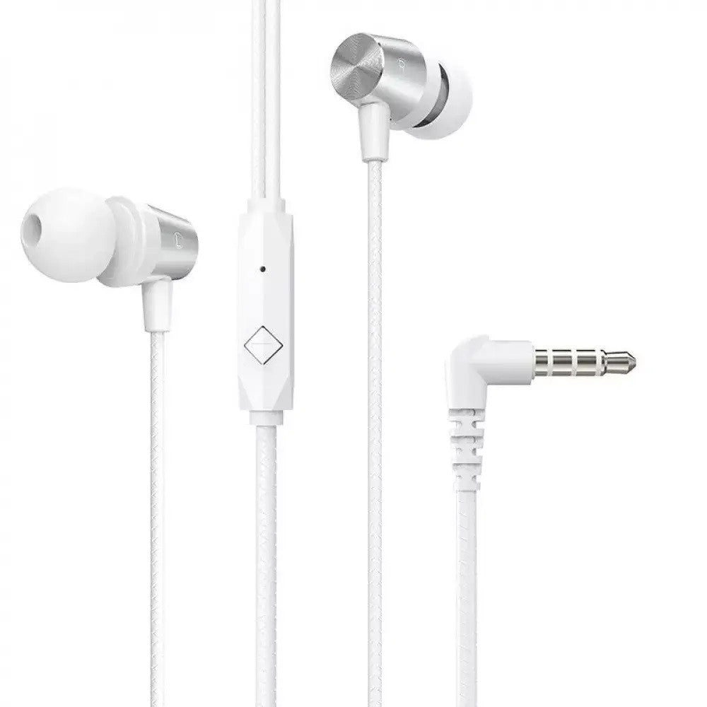 Ακουστικά HOCO M79 Με μικρόφωνο 3.5mm audio plug Λευκά