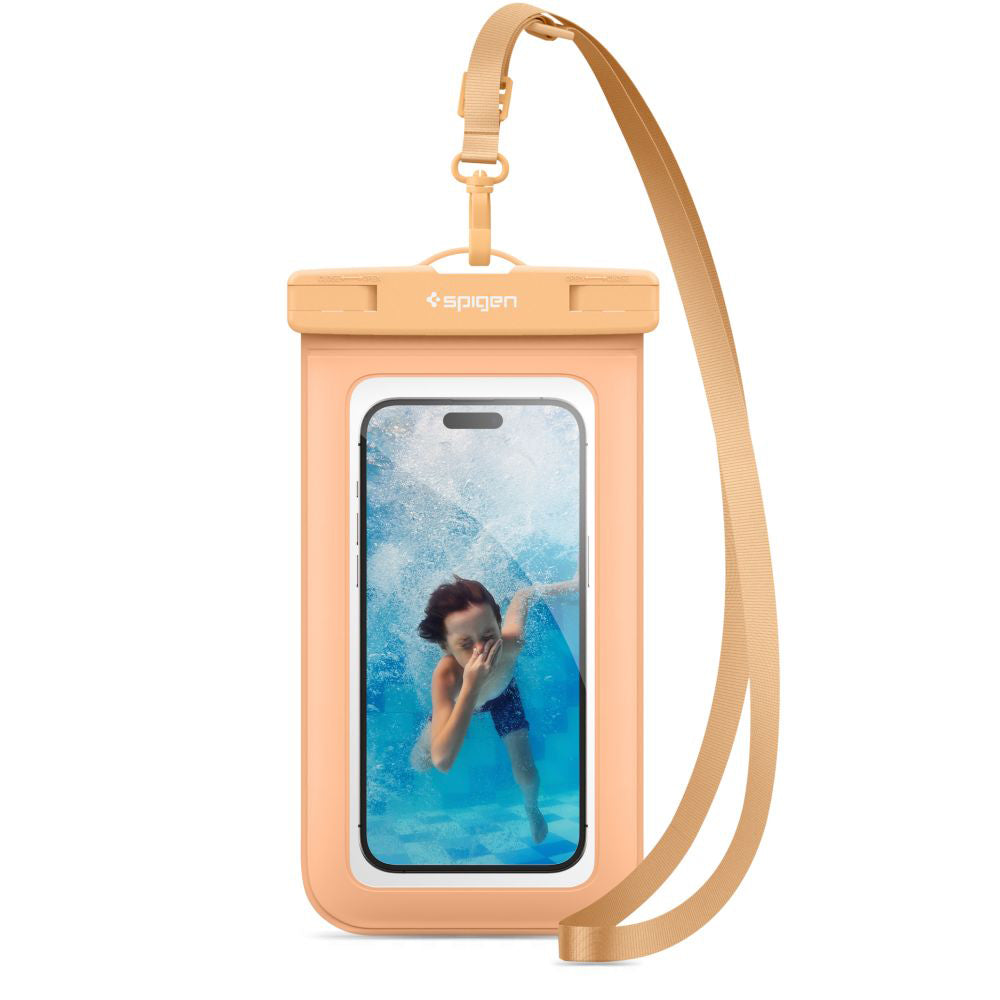 Spigen Waterproof Case (A601) - IPX8, for Phone 3.5 - 7" - Apicot
