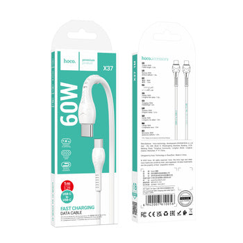 HOCO cable X37 USB-C - USB-C PD 60W 1M White