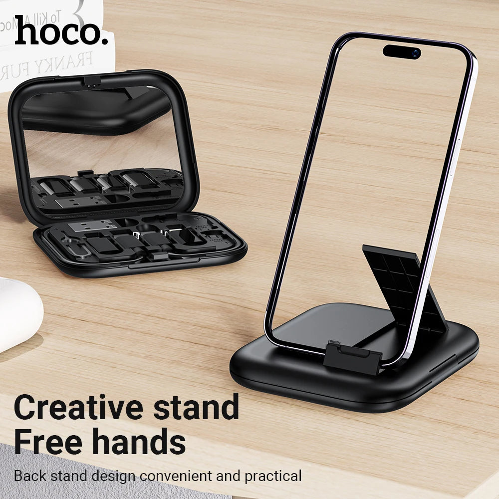 Hoco Set Cable, Adapters & Card Remover Treasure Box - Black