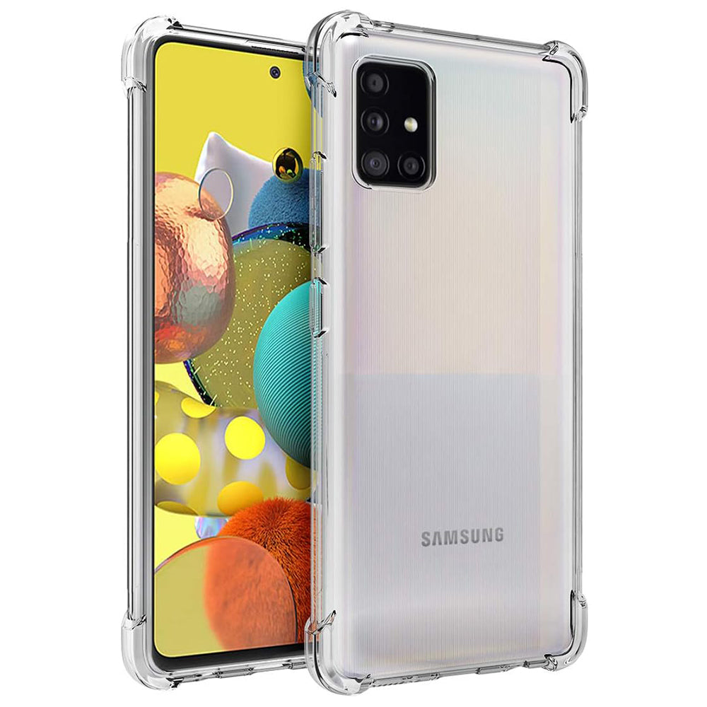 Shockproof Clear Silicone - Samsung Galaxy A51 4G - Clear