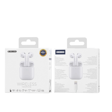 JELLICO wireless earphones AirBlue C White