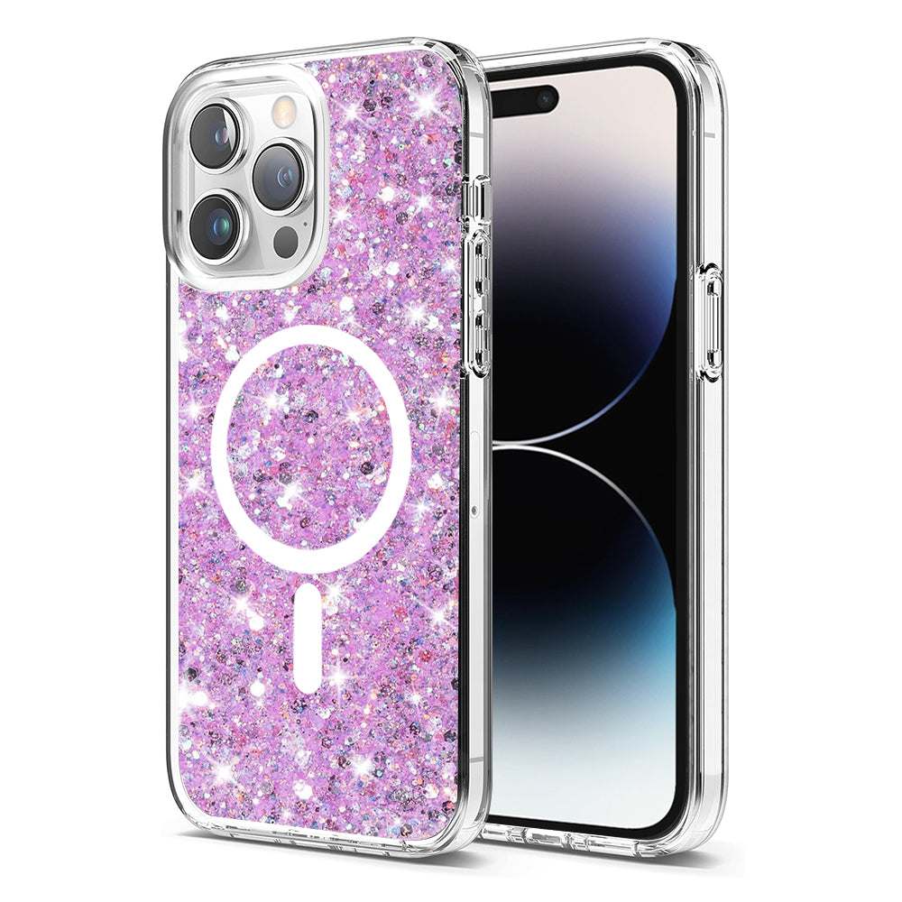 Sparkly Glitter MagSafe - iPhone 14 Pro Max - Magenta