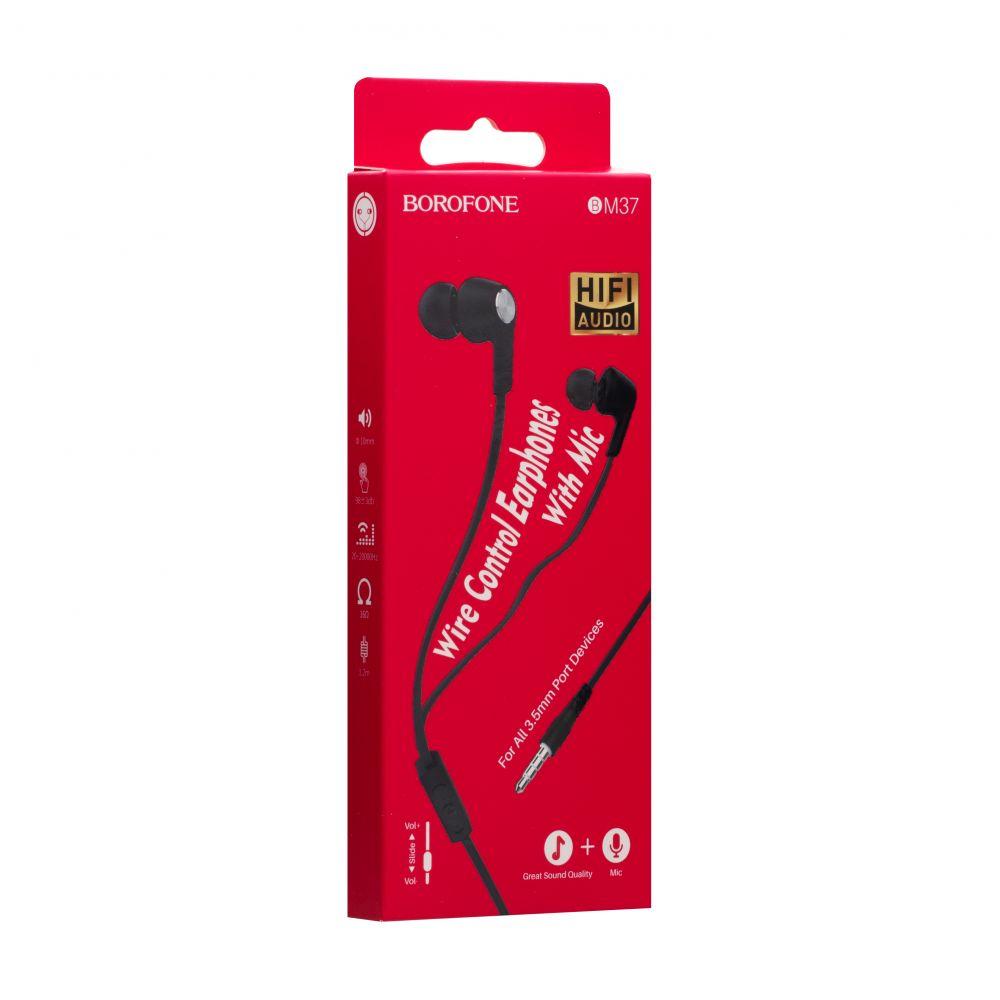 Ακουστικά BOROFONE BM87 Με μικρόφωνο 3.5mm audio plug Μαύρα