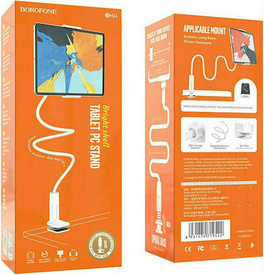 Borofone BH24 Βάση Tablet με Βραχίονα έως 10.6" σε Λευκό χρώμα