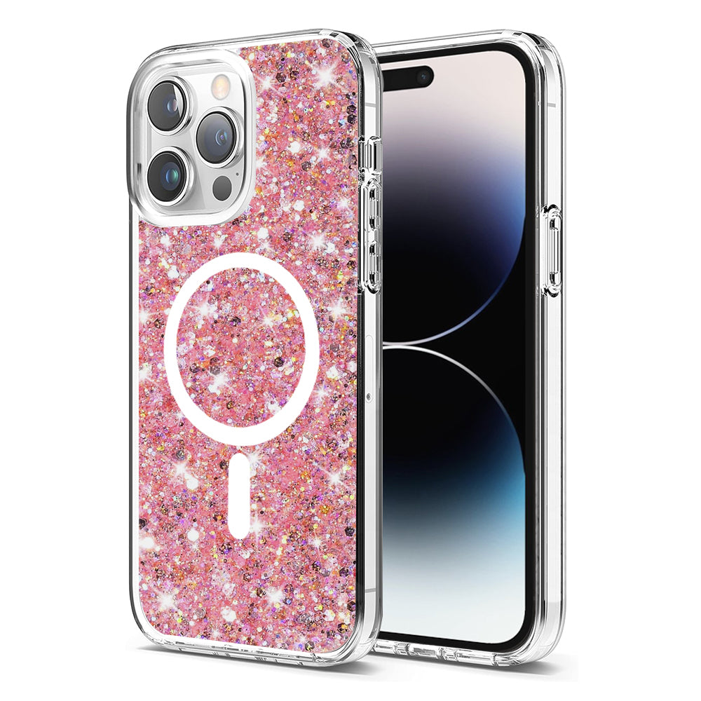 Sparkly Glitter MagSafe - iPhone 14 Pro Max - Pink