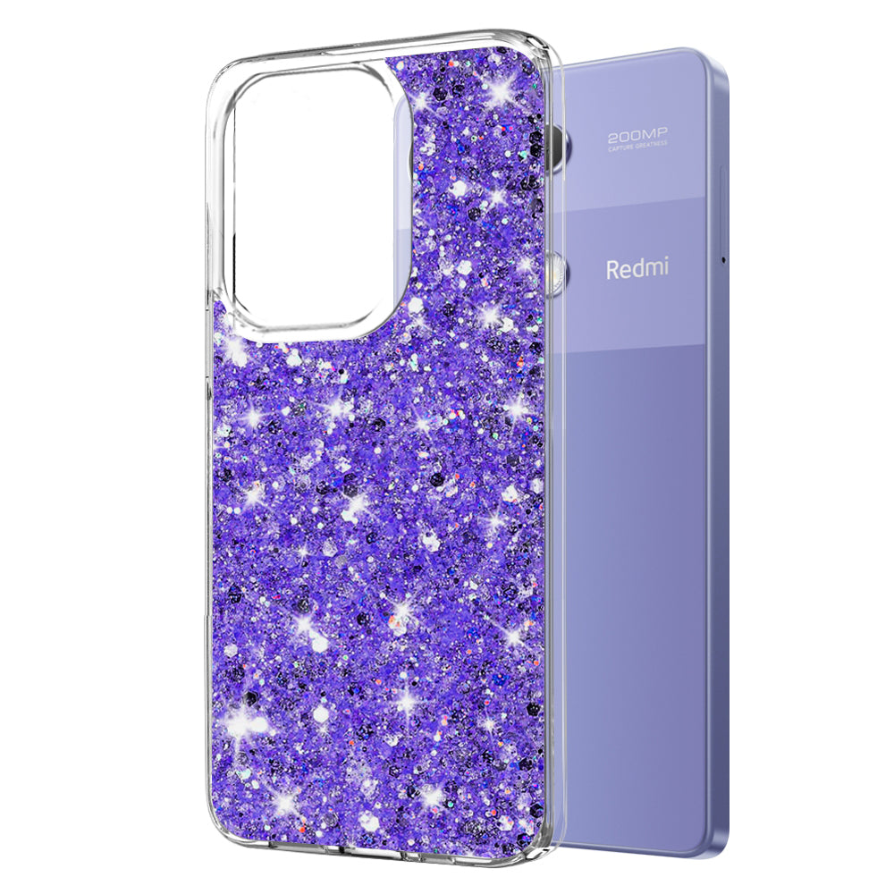 Techsuit Sparkly Glitter - Redmi Note 13 Pro 4G / Poco M6 Pro 4G - Purple