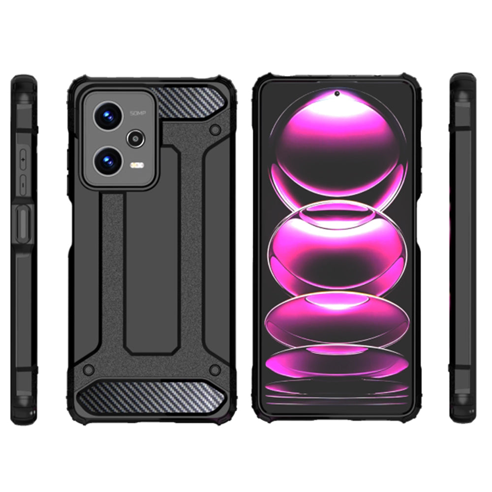 Techsuit Hybrid Armor - Xiaomi Redmi Note 12 Pro 5G / Poco X5 Pro - Black