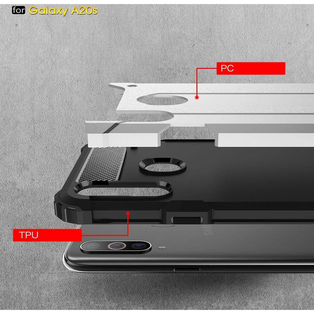 Techsuit Hybrid Armor - Samsung Galaxy A20s - Black