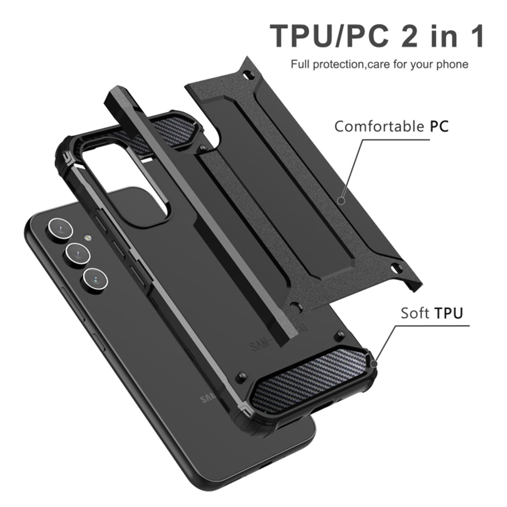 Techsuit Hybrid Armor - Samsung Galaxy A54 - Black