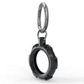 Techsuit Rugged Armor Pro Holder - Apple AirTag, Metal Ring - Black