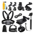 Techsuit Accessory Kit Bundle - GoPro, 14in1 - Black