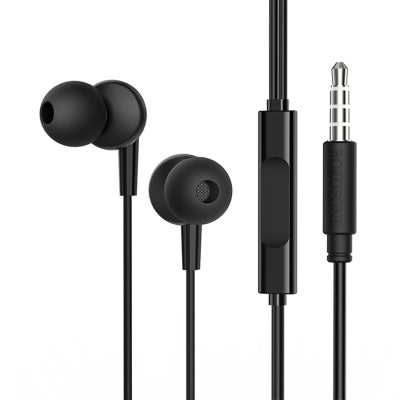 Ακουστικά BOROFONE BM49 με μικρόφωνο smart control 3.5mm audio plug Μαύρα