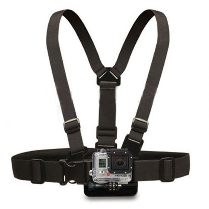 Chest Strap (CHS-01) - for GoPro Action Camera, Adjustable - Black