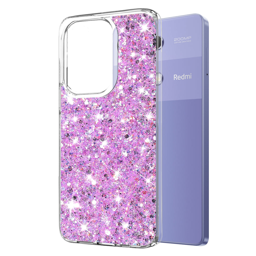 Techsuit Sparkly Glitter - Redmi Note 13 Pro 4G / Poco M6 Pro 4G - Magenta