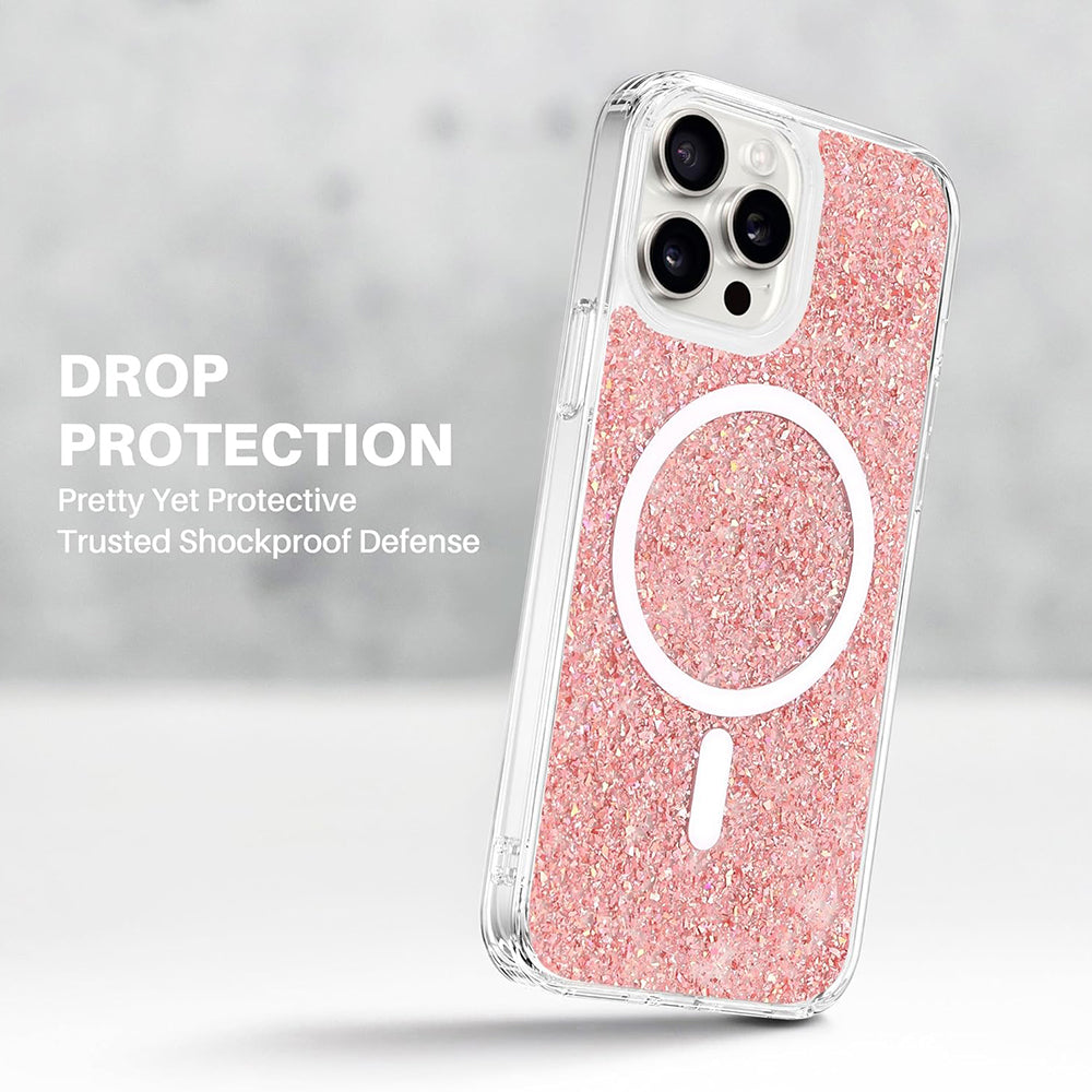 Sparkly Glitter MagSafe - iPhone 15 Pro - Purple