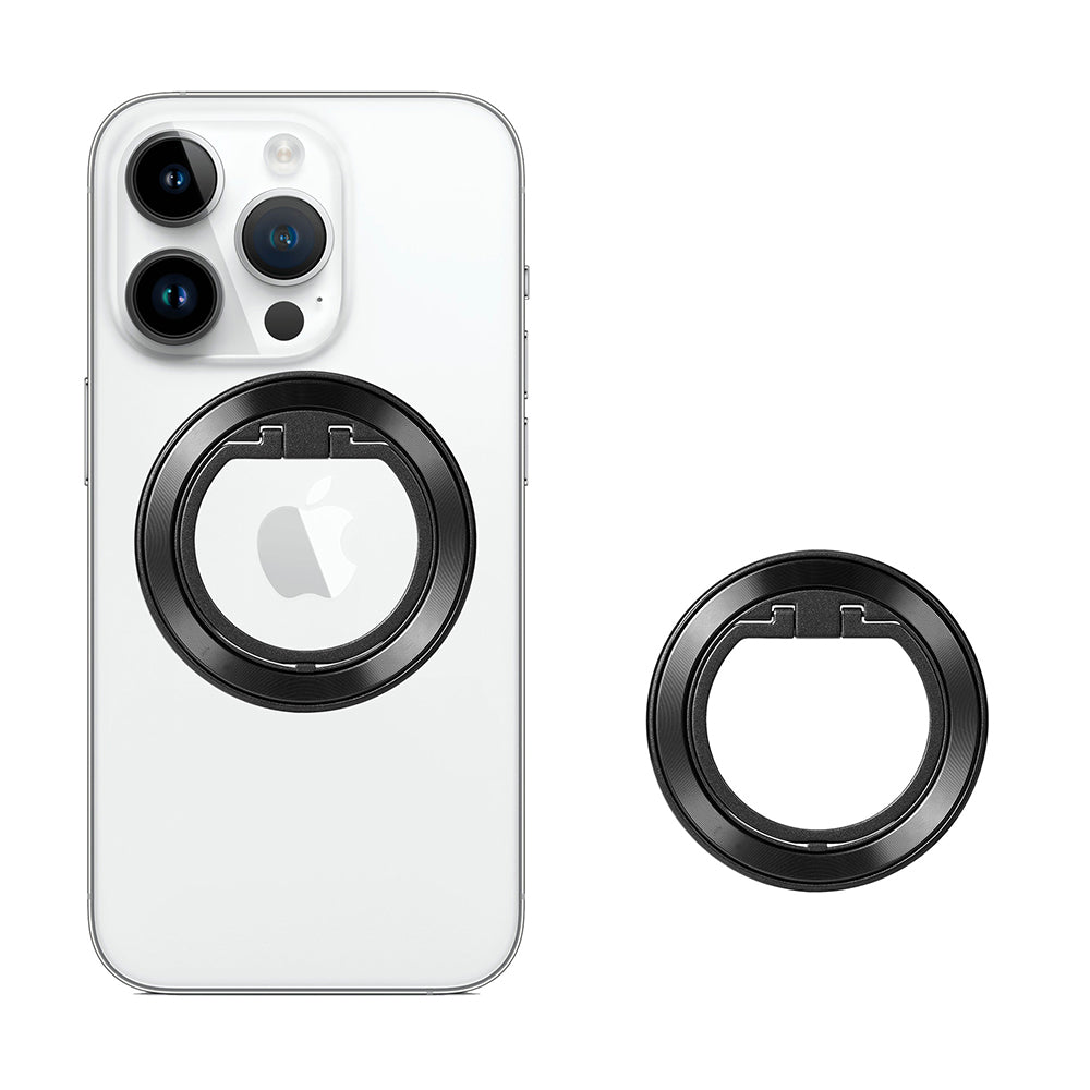 Techsuit MagSafe Phone Ring - Aluminium, Round - Black