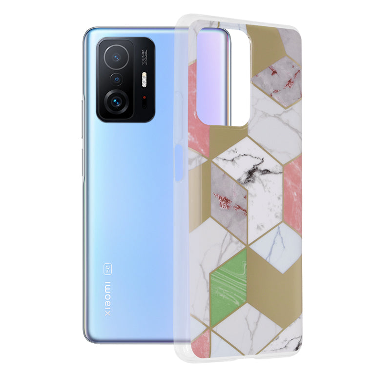 Techsuit Marble Series - Xiaomi 11T / 11T Pro - Purple Hex