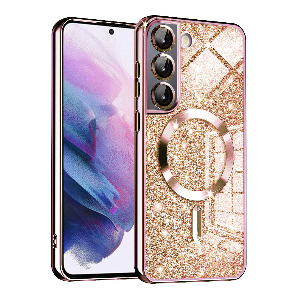 Luxury Glitter MagSafe - Samsung Galaxy S21 FE 5G - Rose Gold