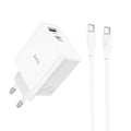 HOCO C113A Φορτιστής 65W με θύρα USB-C και USB και καλώδιο usb-c to usb-c