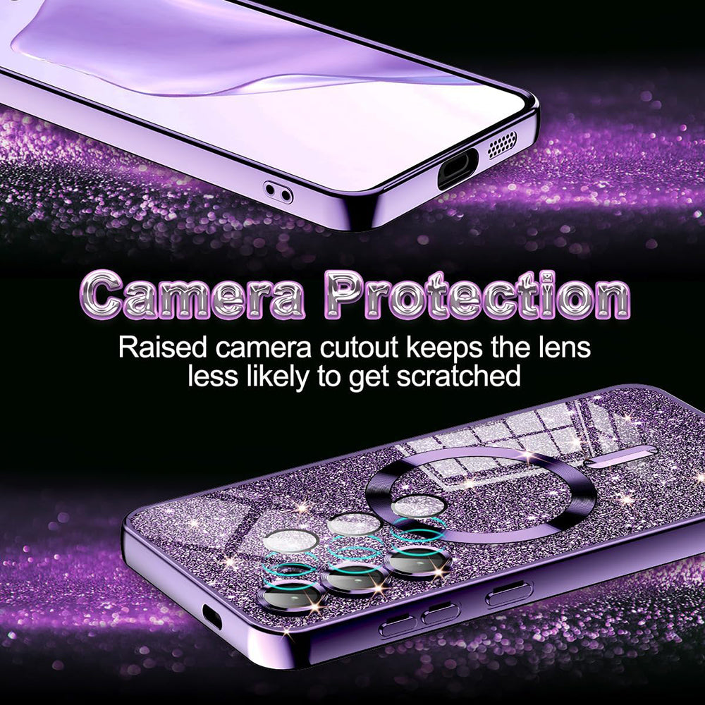 Luxury Glitter MagSafe - Samsung Galaxy S21 FE 5G - Rose Gold