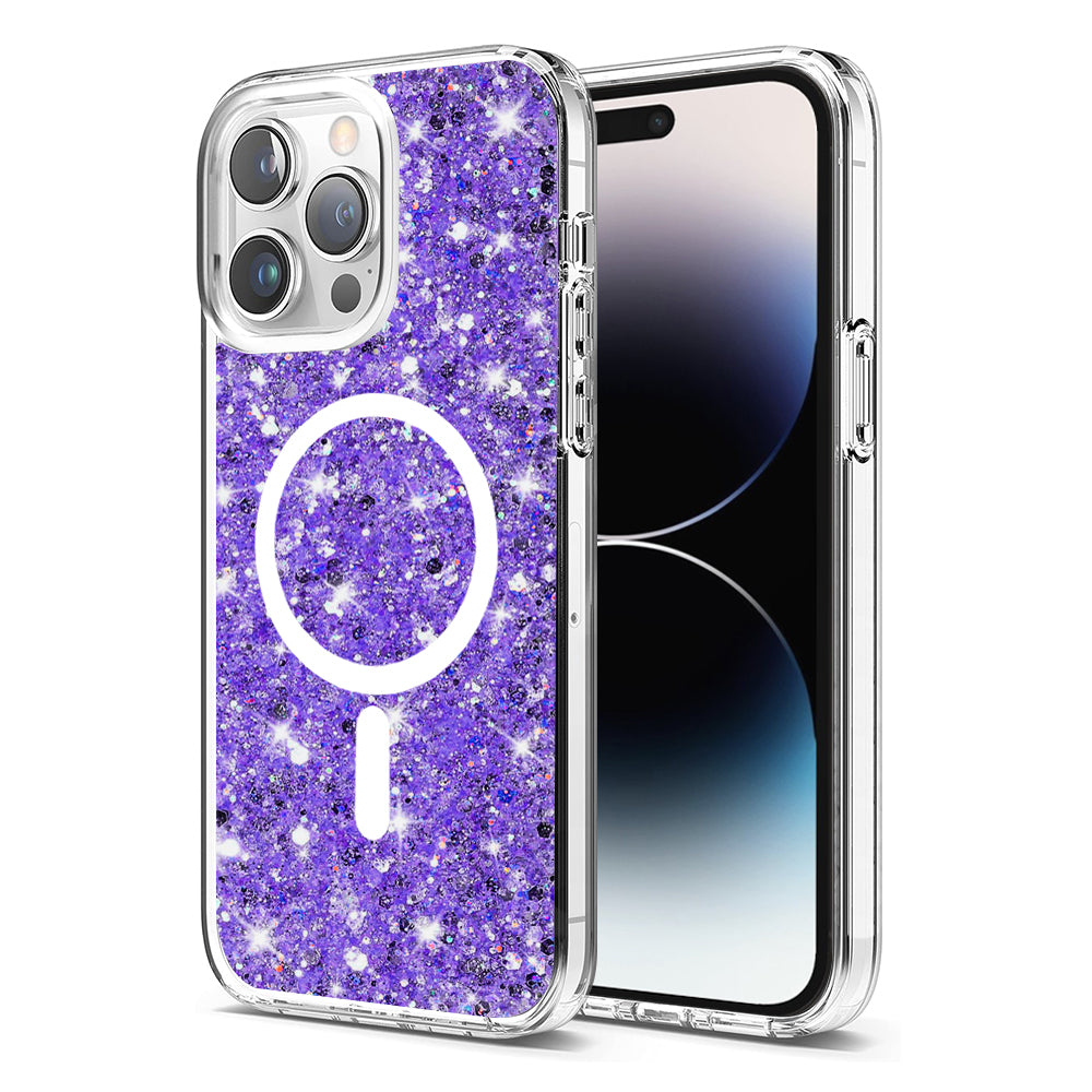 Sparkly Glitter MagSafe - iPhone 14 Pro Max - Purple