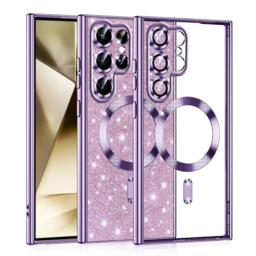 Luxury Glitter MagSafe - Samsung Galaxy S22 Ultra 5G - Light Purple