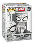 Funko Pop! Marvel: Spider-Man - Spider-Man (Sketched) #1574 Bobble-Head Vinyl Figure