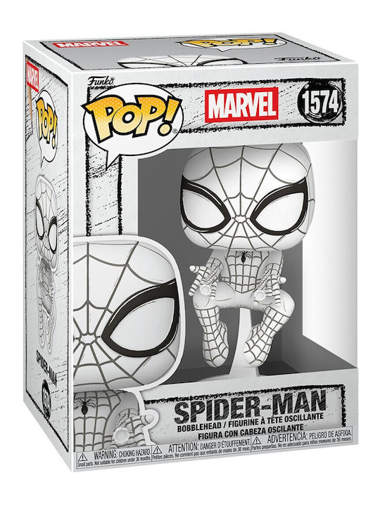 Funko Pop! Marvel: Spider-Man - Spider-Man (Sketched) #1574 Bobble-Head Vinyl Figure