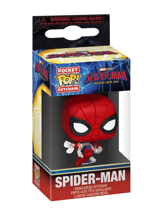 Funko Pocket Pop! Marvel: Spider-Man Brand New Day - Spider-Man Bobble-Head Vinyl Figure Keychain