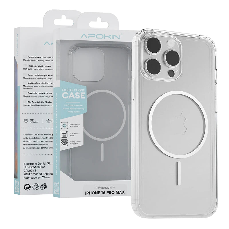 Case Apokin Transparent MagSafe Basic for iPhone 16 Pro Max
