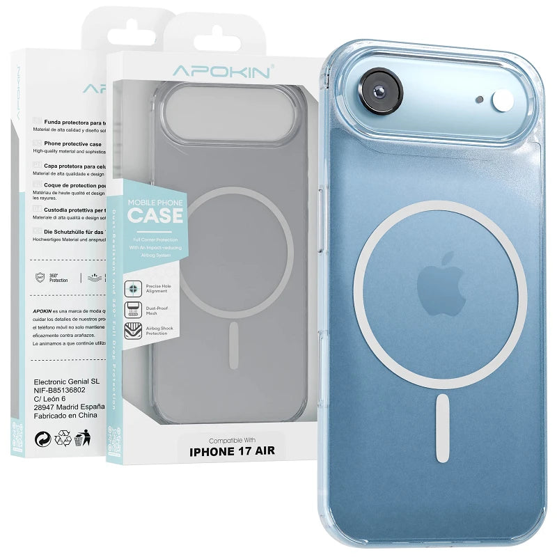 Case Apokin Transparent Transparent MagSafe Basic for iPhone 17 Air
