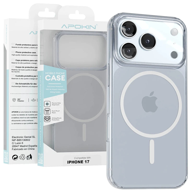 Case Apokin Transparent MagSafe Basic for iPhone 17 Pro