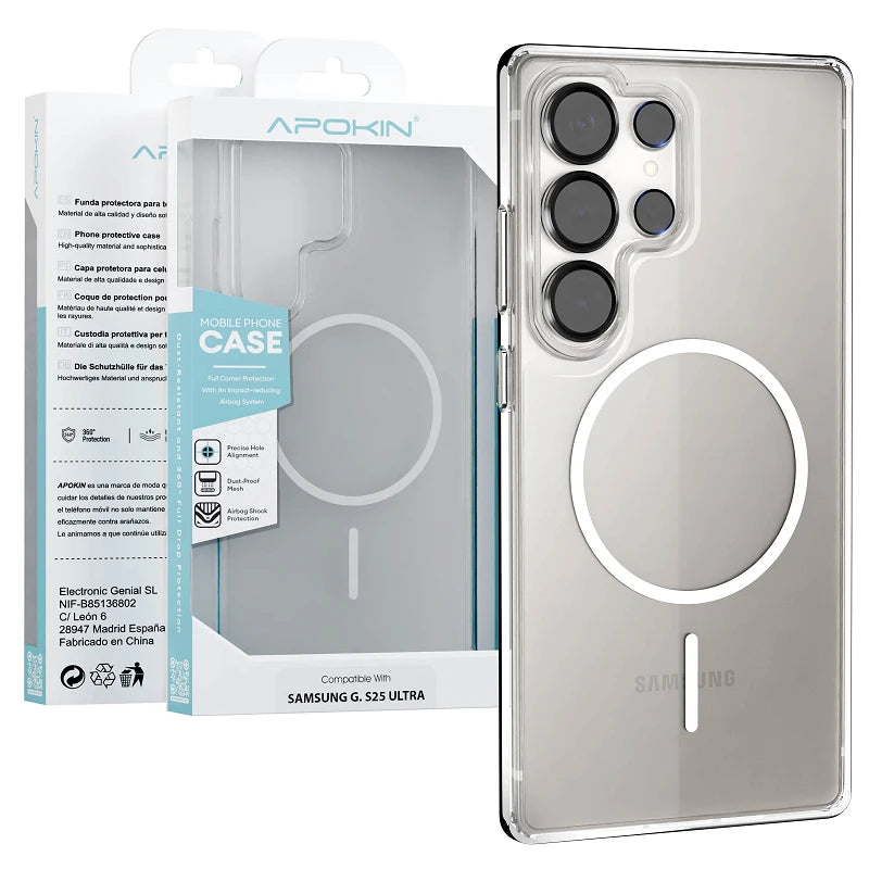 Case Apokin Transparent MagSafe Basic for Samsung S25 Ultra