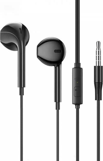 Hands Free Hoco DM6 Maya Earphones Stereo 3.5mm με Μικρόφωνο και Πλήκτρο Λειτουργίας Μαύρα