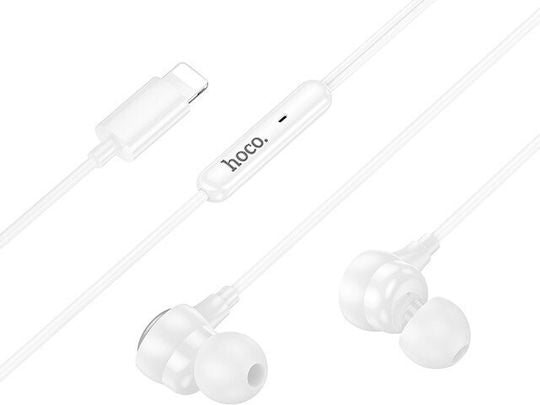 Hands Free Hoco M116 Benevolent Stereo USB-C με Μικρόφωνο Λευκά 1.2m